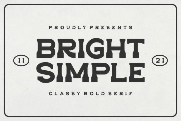 Bright Simple: The Bold Display Font That Transforms Your Visual Identity