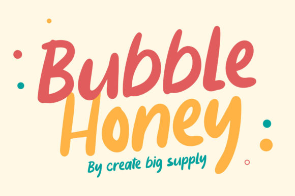 Bubble Honey: The Playful Font That Elevates Any Design