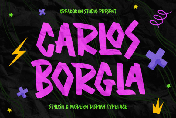 Carlos Borgla: The Bold Display Font That Transforms Your Creative Projects
