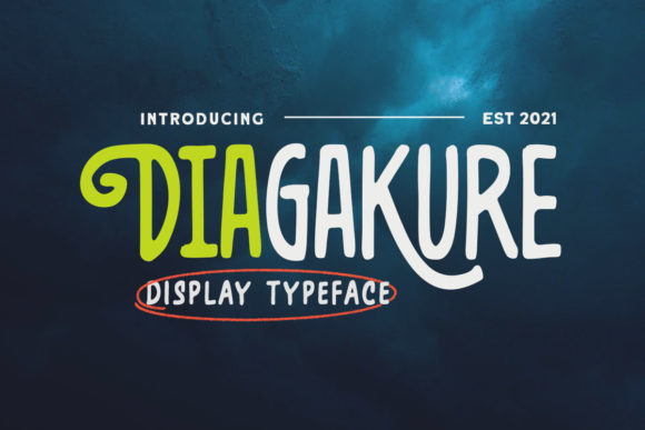 Diagakure: The Vintage Display Font That Adapts to Your Vision