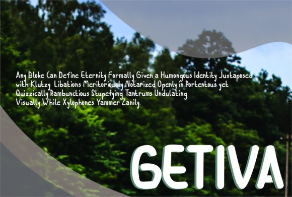 Getiva: Elevating Your Visual Communication with a Clean, Adaptable Display Font