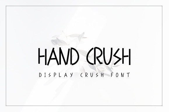 Hand Crush: The Quirky Display Font Redefining Playful Design