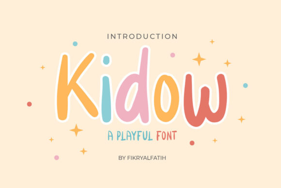 Kidow: The Friendly Display Font That Transforms Everyday Design