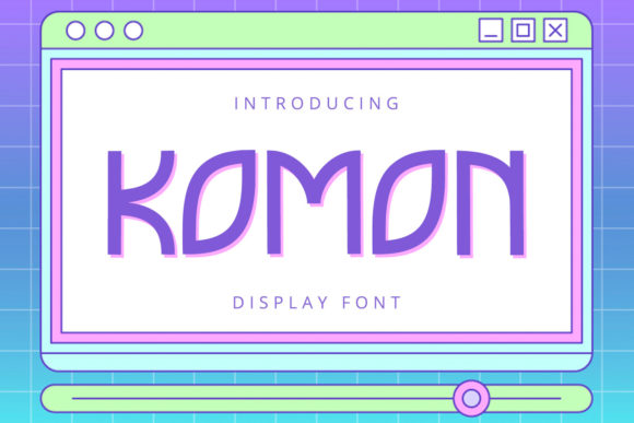 Komon: A Playful Display Font for Modern Branding and Creative Workflows