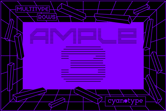 MultiType Rows Ample 3: Integrating a Unique Pixel Font into Professional Design Workflows