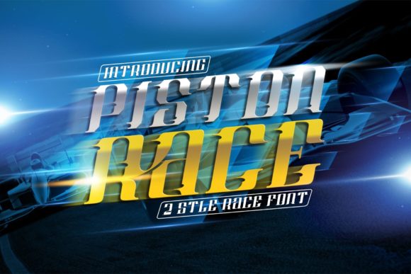 Piston Race: The Bold Typeface That Brings Speed and Power to Your Design