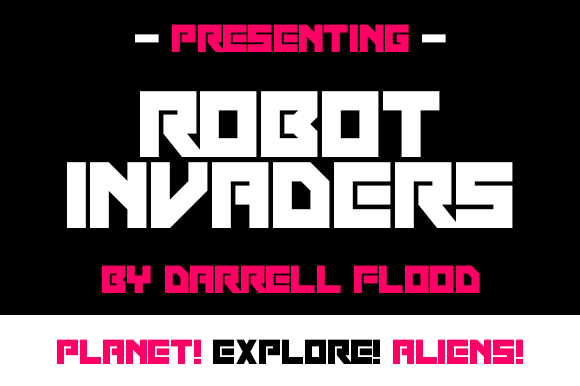 Robot Invaders Font Evaluation