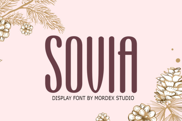 Sovia: The Handcrafted Display Font for Bold Creative Projects