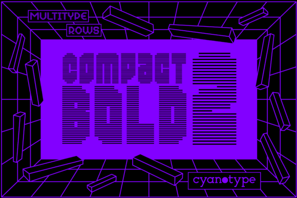 Unleashing Digital Creativity with MultiType Rows Compact Bold 2