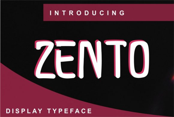 Zento: The Clean Display Font for Stunning Prints